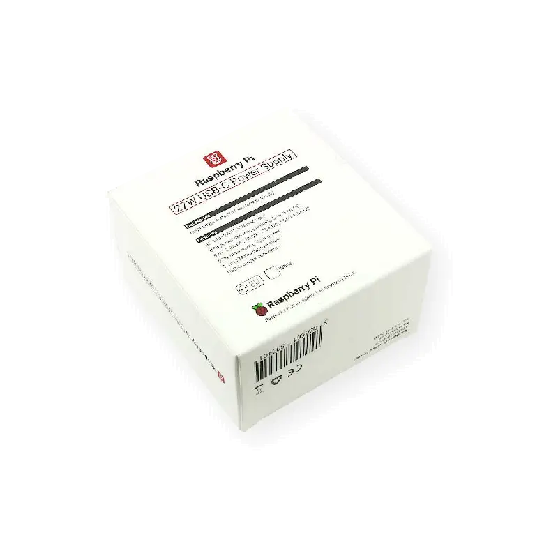 Boîte de l'alimentation officielle USB-C 27 W pour Raspberry Pi 5