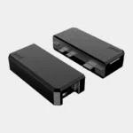 Boîtier Argon POD noir pour Raspberry Pi Zero avec module HDMI séparé, vue de côté