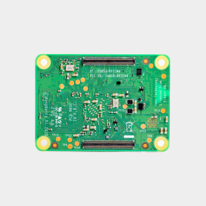 Raspberry Pi Compute Module 4 1 Raspberry Pi CM4 vu du dessous