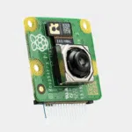 Module caméra Raspberry Pi V3 vert avec objectif autofocus et connecteur nappe