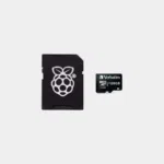 Carte micro SD Noobs officielle, carte noire au logo Raspberry Pi à côté d'une carte Verbatim 128 Go