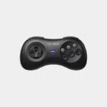 Manette 8BitDo M30 2,4GHz noire de style Megadrive avec croix directionnelle et six boutons