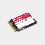 Carte SSD NVMe Raspberry Pi 256 Go avec étiquette rouge et connecteur à broches dorées
