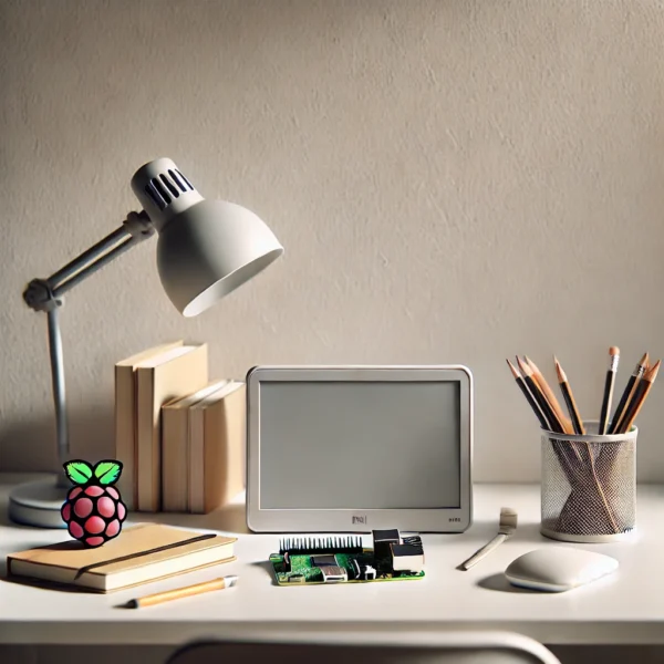Offres pour l'éducation 1 Bureau avec écran, livres et kit Raspberry Pi pour un usage éducatif