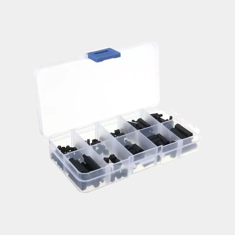 Boîte de rangement fermée et transparente du kit de vis de montage pour Raspberry Pi