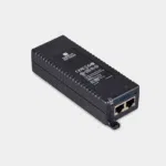 Injecteur PoE+ Raspberry Pi vu de dessus avec ses deux ports Ethernet RJ45