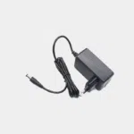 Alimentation 12V 2A noire avec câble et connecteur jack, prise européenne