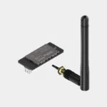 Module ZigBee Argon Industria vu de face avec son antenne externe raccordée