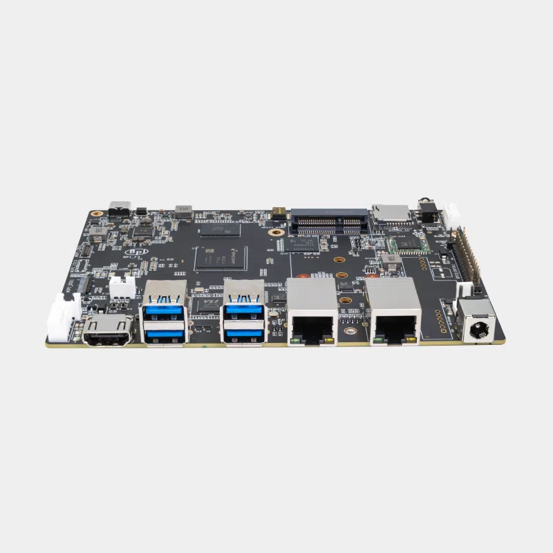 Banana Pi BPI-F3 - 1 Carte Banana Pi BPI-F3 sombre vue de dessus avec connecteur GPIO et emplacement M.2