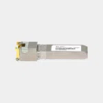 Module SFP-10G-T Banana Pi métallique avec connecteur à broches dorées, vu de profil