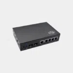 Boîtier métallique noir pour Banana Pi BPI-R3 avec quatre ports Ethernet et USB