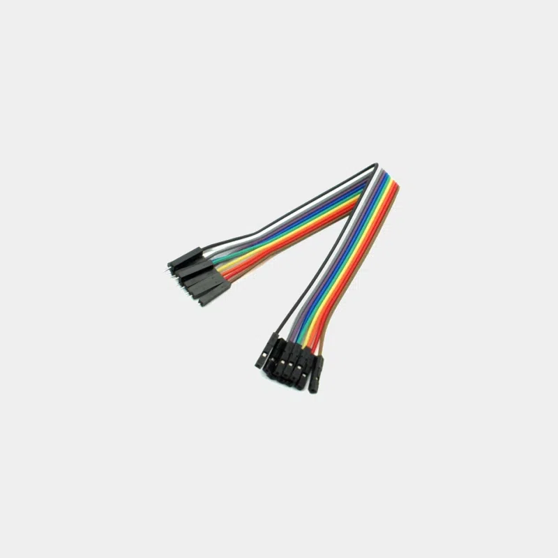 Câbles jumper mâle-femelle multicolores, lot de dix cordons avec connecteurs Dupont