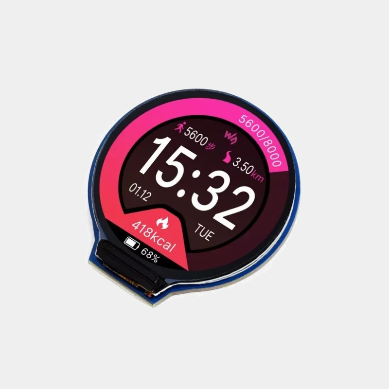 Ecran LCD rond 128