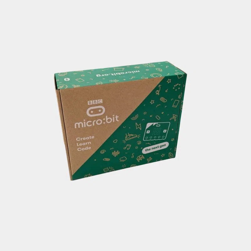 Boîte du kit Micro:BIT V2.21 NEXT GEN avec logo micro:bit et mention Create Learn Code