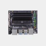 Carte de développement C100 Jetson Nano 4GB noire avec dissipateur et trois ports réseau