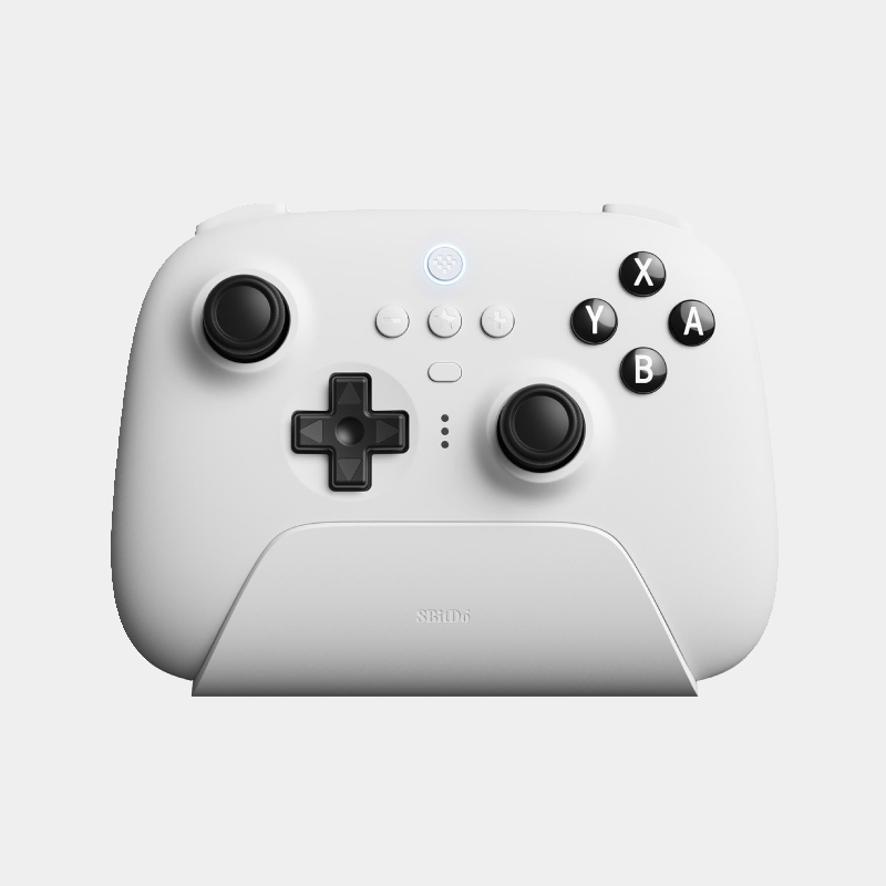 Manette 8BitDo Ultimate Bluetooth 24GHz avec Dock Blanc