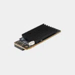 Module Pi Energy Mini pour Raspberry Pi vu de trois-quarts avec dissipateur et connecteur JST
