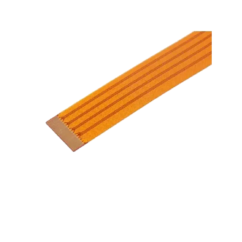Nappe flexible orange DSI/MIPI pour écran Raspberry Pi 5, vue en longueur complète