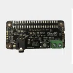Carte HAT Codec Zero IQaudio vue de dessus avec jack audio et bornier vert