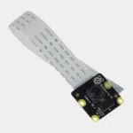 Module caméra Infrarouge v2 8MP Raspberry Pi avec longue nappe blanche déployée