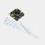 Module caméra v3 Infrarouge Raspberry Pi avec objectif noir et longue nappe blanche