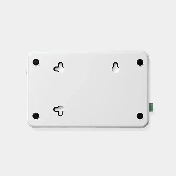 Écran tactile LoRaWAN Dragino LTS5 vu de dos avec ses fixations et son connecteur d'antenne