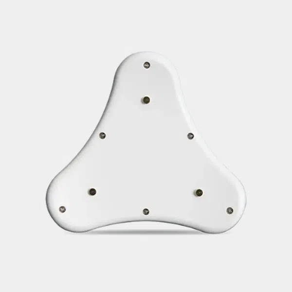 Détecteur de fuite d'eau Dragino LWL04 vu de dessous avec ses trois points de contact métalliques