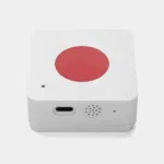 Bouton multifonction LoRaWAN Dragino PB01 avec touche rouge et port USB-C en façade