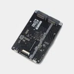 Base NVMe Duo Pimoroni noire vue de dessus avec ses deux connecteurs M.2