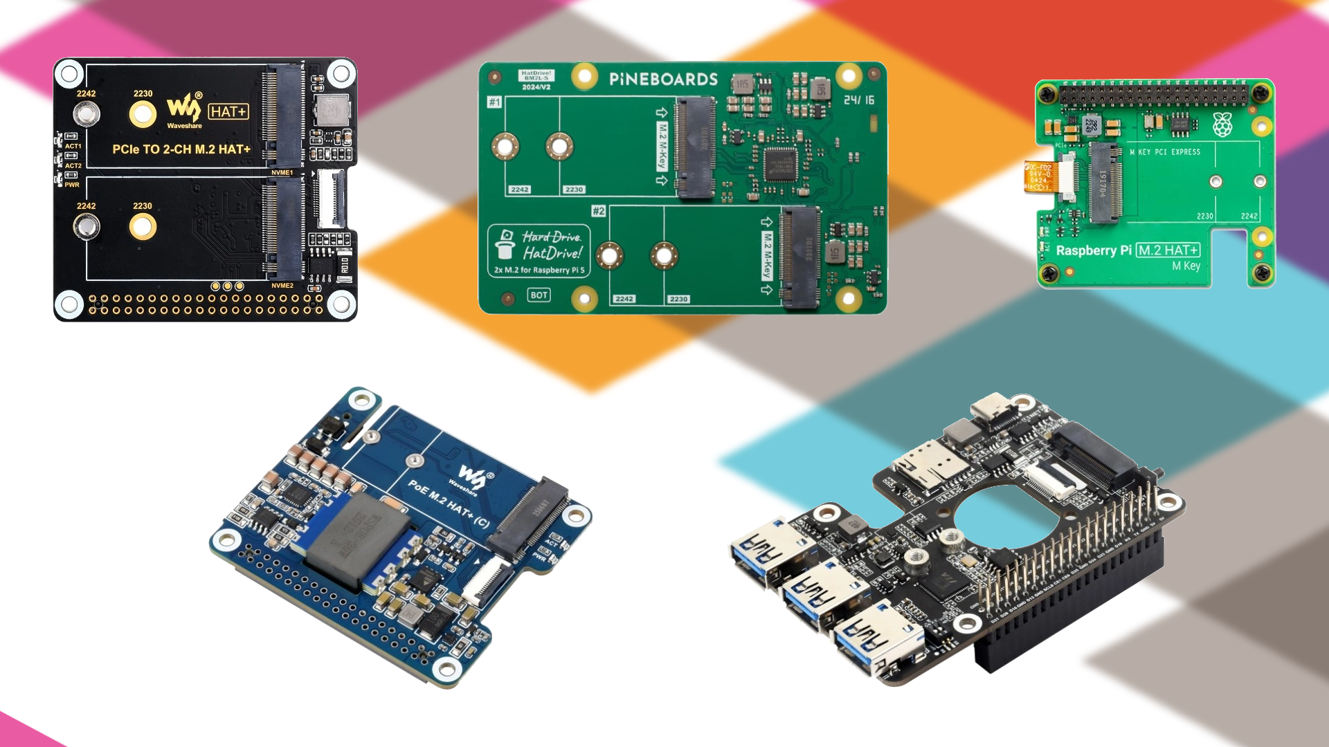 Les meilleurs HATs M.2 pour Raspberry Pi 5