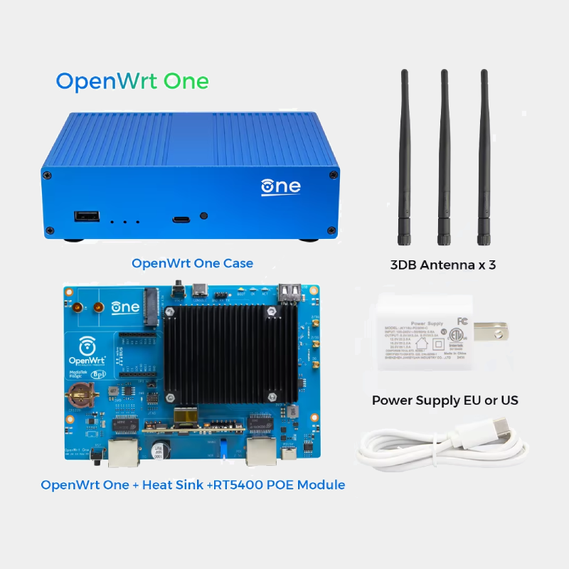 Présentation du kit complet Banana Pi OpenWRT ONE AP 24.XY