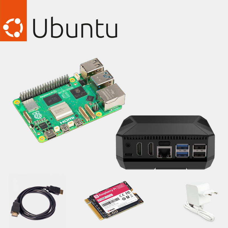 Kit Raspberry Pi 5 (8GB) avec Ubuntu préinstallé