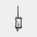 Capteur Dragino S31B noir avec antenne, vu de profil sur fond neutre