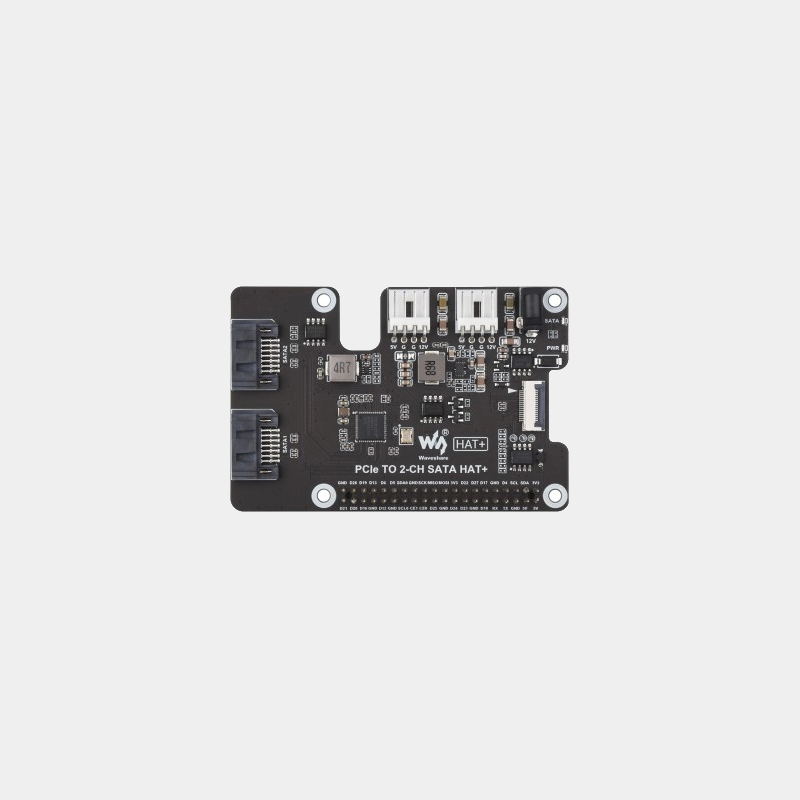HAT PCIe vers SATA 2 canaux 2